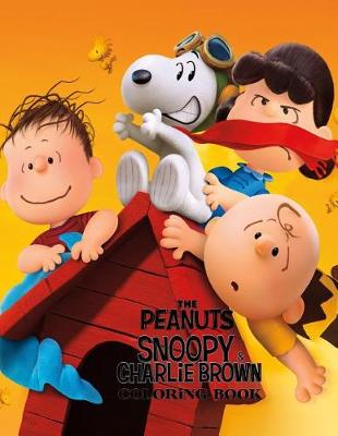 Book cover for The Peanuts, Snoopy & Charlie Brown Coloring Book