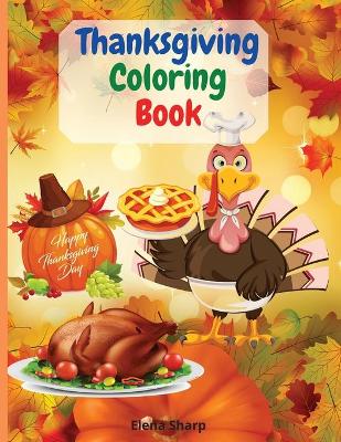 Book cover for Thanksgiving Coloring Book