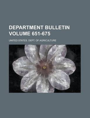 Book cover for Department Bulletin Volume 651-675