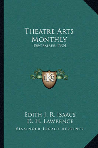 Cover of Theatre Arts Monthly