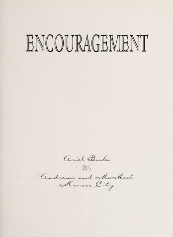 Book cover for Encouragement