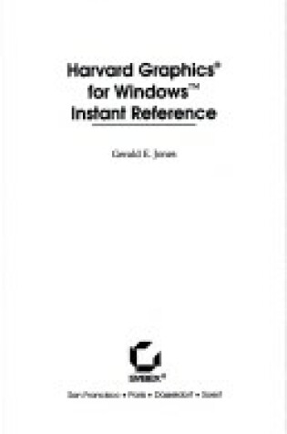 Cover of Harvard Graphics for Windows Instant Reference