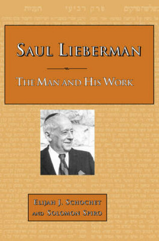 Cover of Saul Lieberman