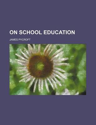 Book cover for On School Education