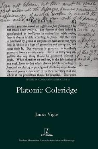 Cover of Platonic Coleridge