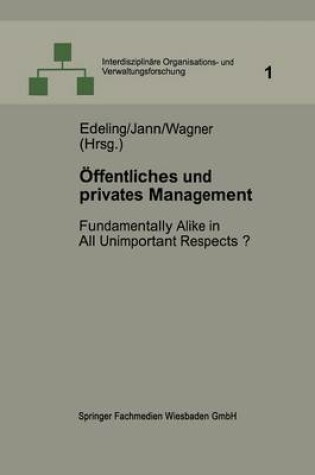 Cover of OEffentliches Und Privates Management