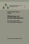 Book cover for OEffentliches Und Privates Management