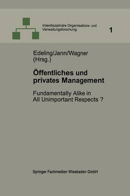 Cover of OEffentliches Und Privates Management