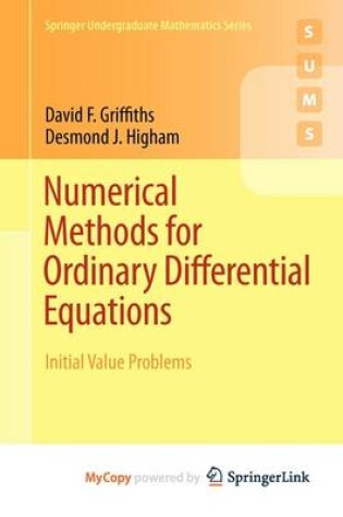 Cover of Numerical Methods for Ordinary Differential Equations