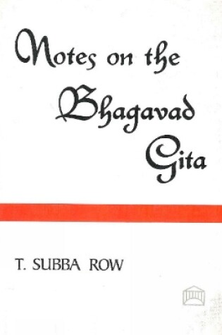 Cover of Notes on the Bhagavad-Gita