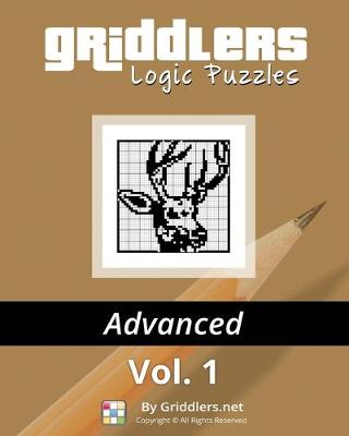 Book cover for Griddlers Logic Puzzles Advanced Vol. 1