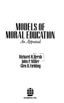 Cover of Models of Moral Education