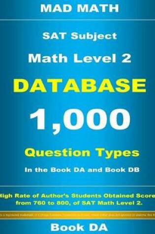 Cover of SAT Math Level 2 Database Book DA