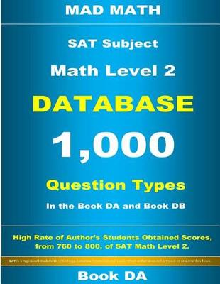 Book cover for SAT Math Level 2 Database Book DA