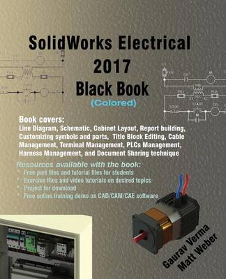 Book cover for SolidWorks Electrical 2017 Black Book (Colored)