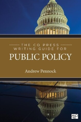 Cover of The CQ Press Writing Guide for Public Policy