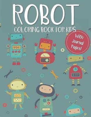 Book cover for Robot Coloring Book for Kids