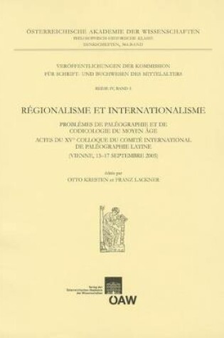 Cover of Regionalisme Et Internationlisme