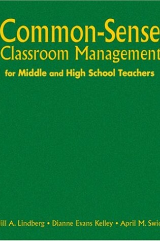 Cover of Common-Sense Classroom Management for Middle and High School Teachers