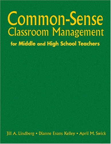 Book cover for Common-Sense Classroom Management for Middle and High School Teachers