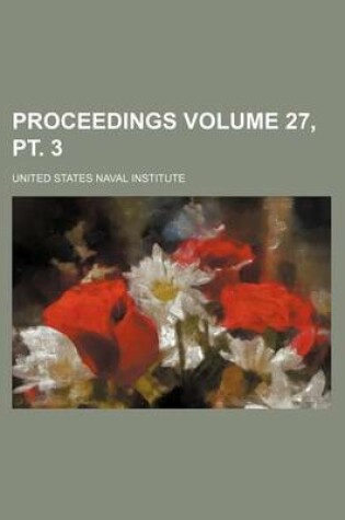 Cover of Proceedings Volume 27, PT. 3