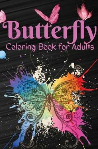 Cover of Butterfly Coloring Book for Adults