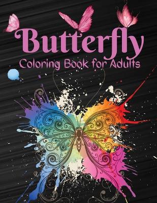 Book cover for Butterfly Coloring Book for Adults