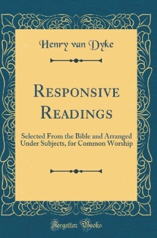 Cover of Responsive Readings