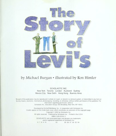 Book cover for The Story of Levi's