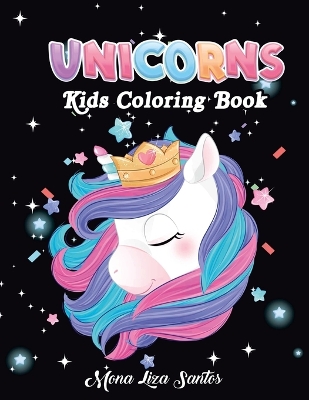 Book cover for Unicorns Coloring Book