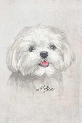 Cover of Maltese Dog Portrait Notebook