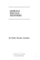 Book cover for Morals Equals Manners