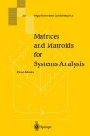 Book cover for Matrices and Matroids for Systems Analysis