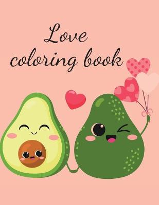 Book cover for Love coloring book