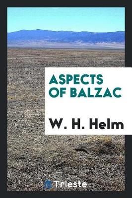 Book cover for Aspects of Balzac