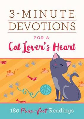 Book cover for 3-Minute Devotions for a Cat Lover's Heart