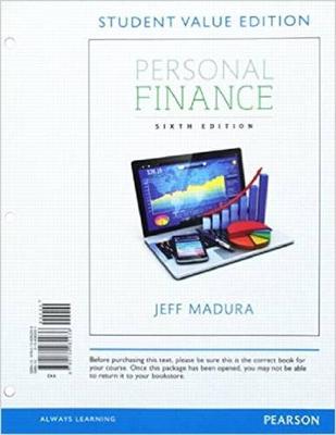 Book cover for Personal Finance, Student Value Edition Plus Mylab Finance with Pearson Etext -- Access Card Package