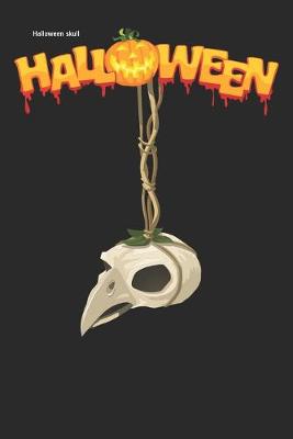 Book cover for halloween skull