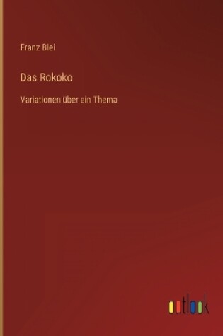 Cover of Das Rokoko