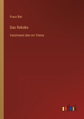 Book cover for Das Rokoko
