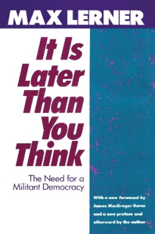 Cover of It is Later Than You Think