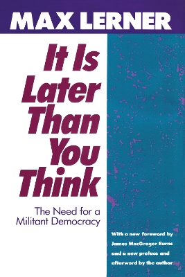 Book cover for It is Later Than You Think