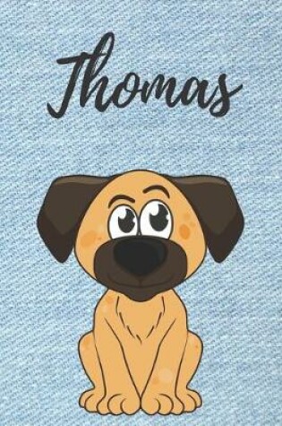 Cover of Personalisiertes Notizbuch - Hunde Thomas