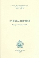 Cover of Canonical Testament