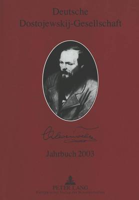 Book cover for Deutsche Dostojewskij-Gesellschaft- Jahrbuch 2003