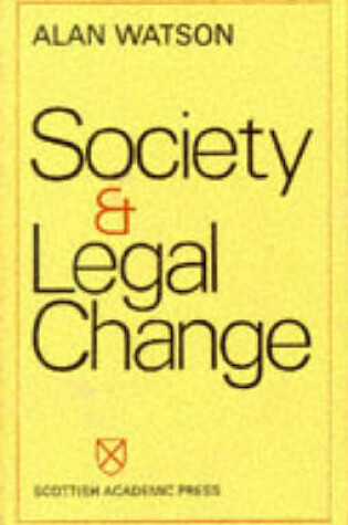 Cover of Society and Legal Change