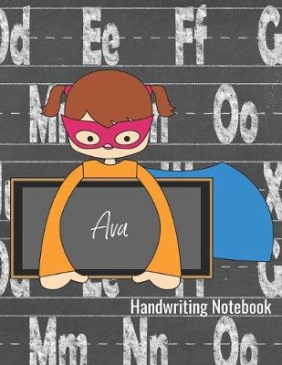 Book cover for Ava Handwriting Notebook