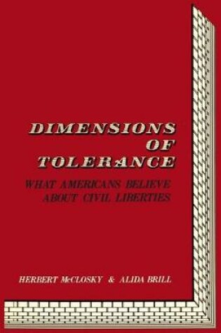 Cover of Dimensions of Tolerance