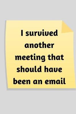 Book cover for I survived another meeting that should have been an email