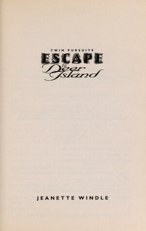 Book cover for Escape to Deer Island